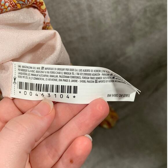 Forever 21 Dress Women's Medium Paisley Halter Maxi Belted Summer Vacation - Picture 10 of 10